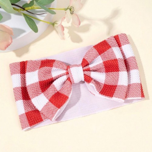 Βρεφική Κορδέλα Ροζ Βig bow red white 81126